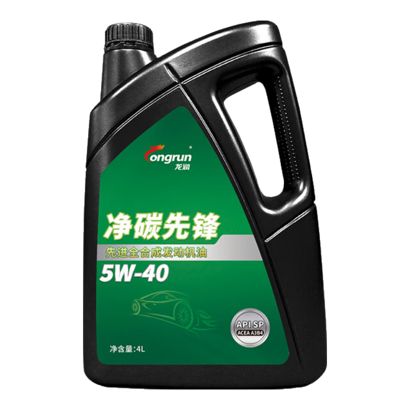 龙润 润滑油净碳先锋系列 全合成汽机油 SP 5W-40 4L 汽车保养 净碳先锋SP 5W-40 