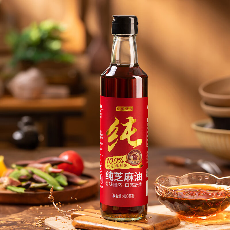 京东京造 纯芝麻油 400ml 17.9元（需用券）