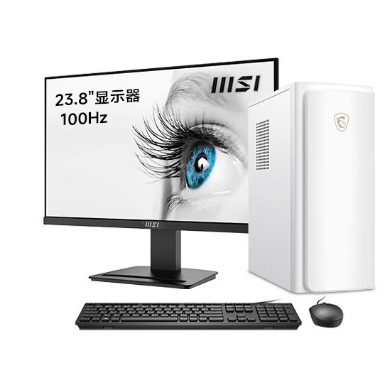 MSI 微星 设计师P70 2024 23.8英寸 十二代酷睿版 商用办公台式机 白色 2799元