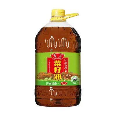 88VIP:鲁花小榨香菜籽油食用油6.08L*1桶 75.9元