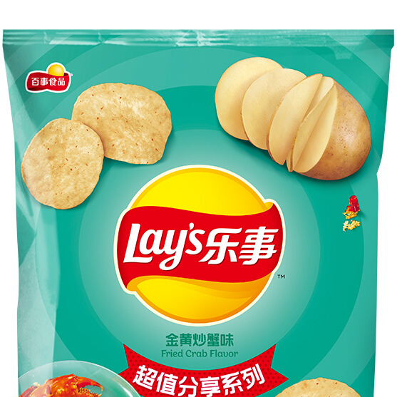 Lay's 乐事 马铃薯片 金黄炒蟹味 135g 2.8元（需用券）