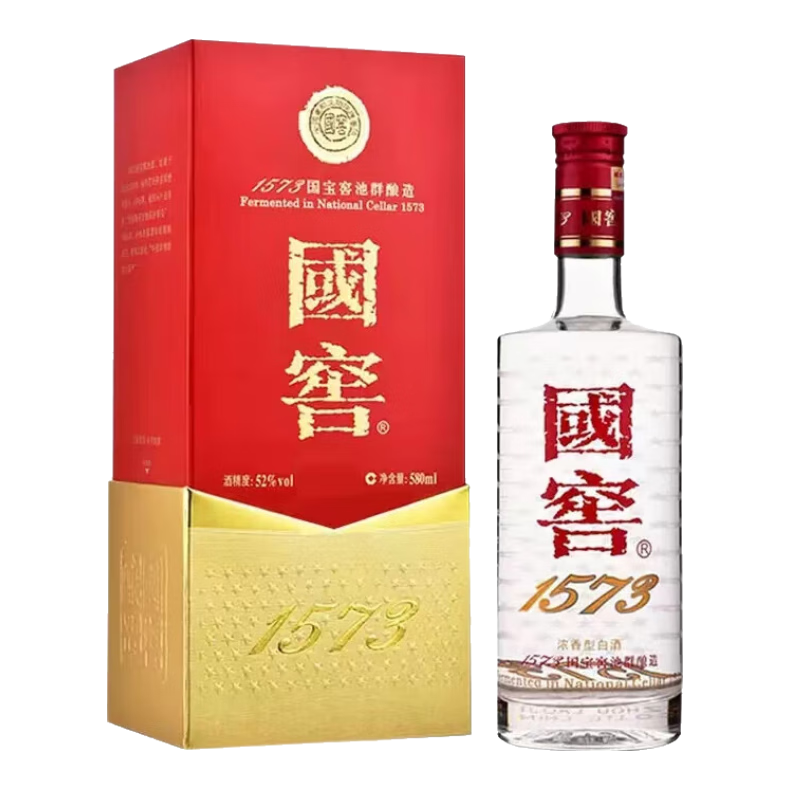 京东百亿补贴：国窖1573 经典 52度 浓香型白酒 580ml 单瓶装 919.71元(500ml 890.01