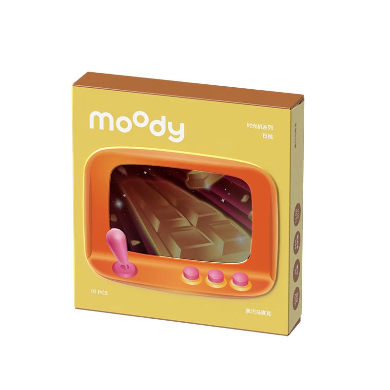 moody 美瞳日抛隐形眼镜时光机系列2片装 黑巧马赛克 0度 三段高光-黑巧马赛