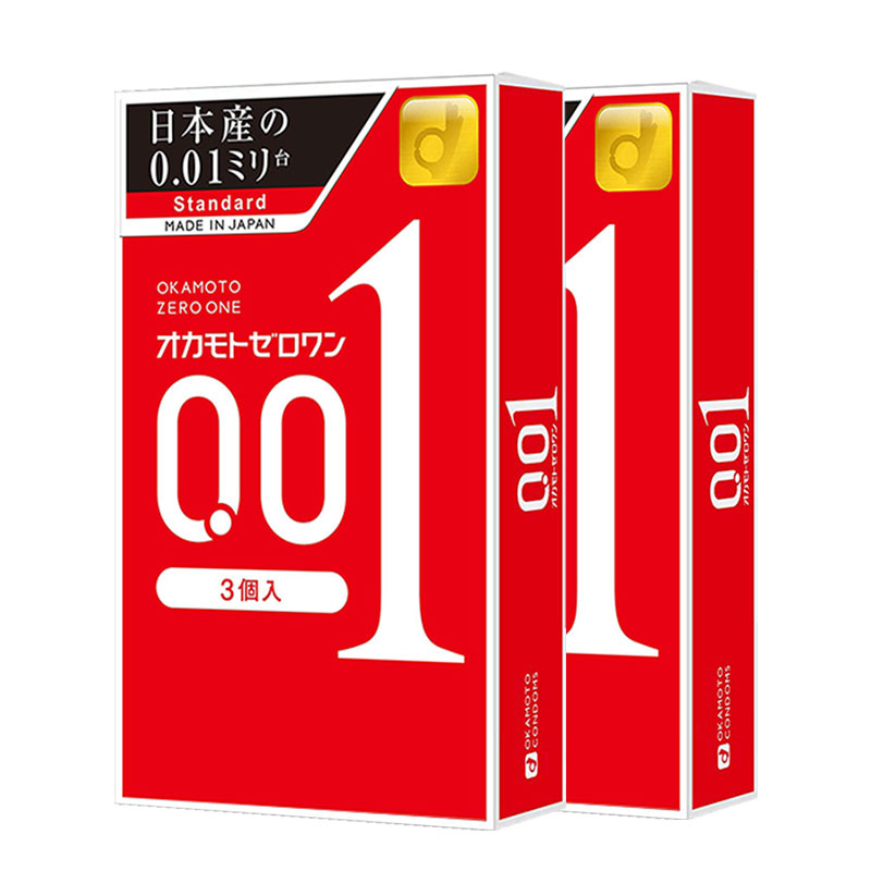 OKAMOTO 冈本 001系列 超薄安全套 6只 海外版 58.27元（需买3件，共174.8元包邮，