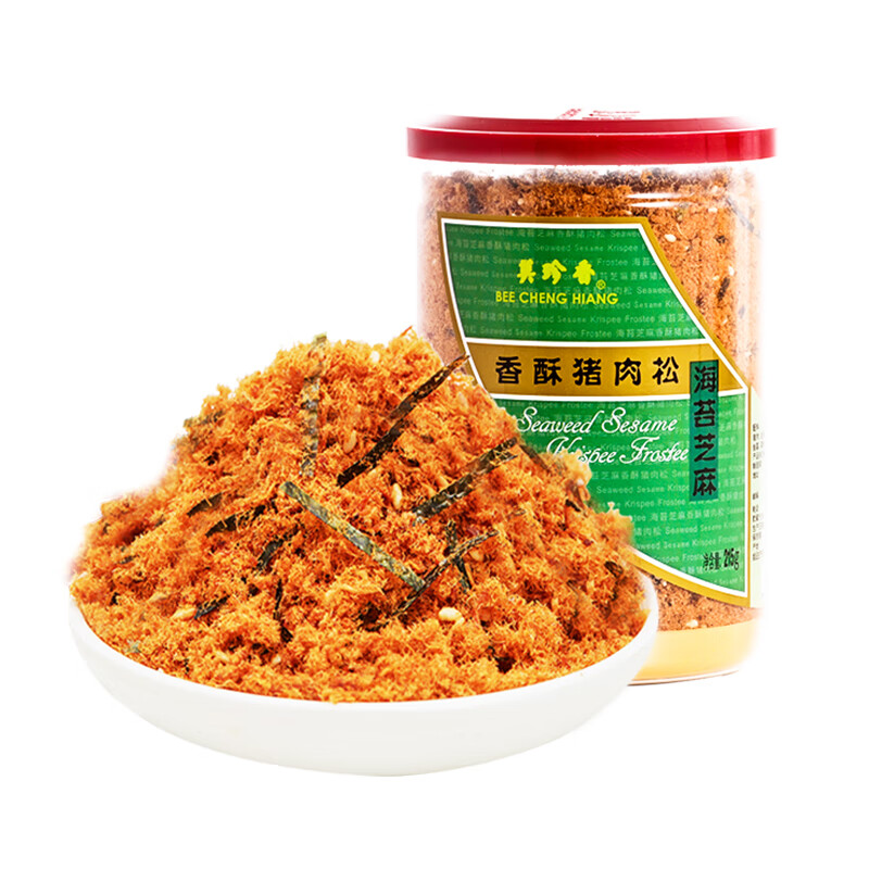 BEE CHENG HIANG 美珍香 海苔芝麻香酥猪肉松 215g 95.6元（需用券）