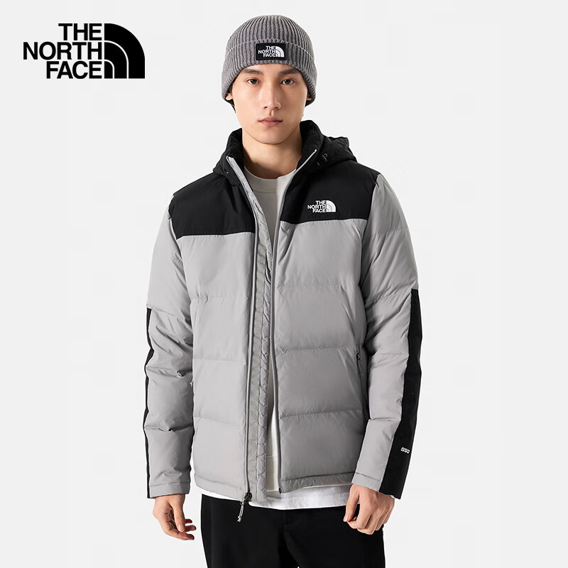 THE NORTH FACE 北面 羽绒服男户外保暖防泼水鹅绒4U82 灰色/A91 L 674.5元