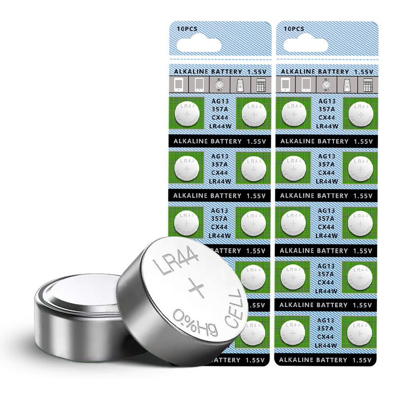 文凌 LR44纽扣电池LR41/AG3钮扣式AG13 L1154 A76 357a SR44电子手表玩具遥控器游标卡