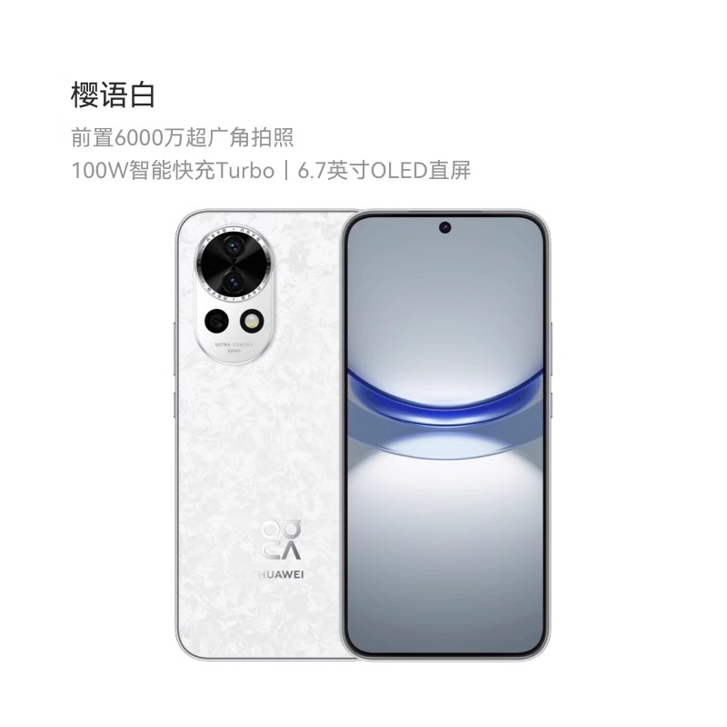 HUAWEI 华为 nova 12 100W智能快充Turbo前置6000万4K超广角人像 鸿蒙智慧通信手机 3