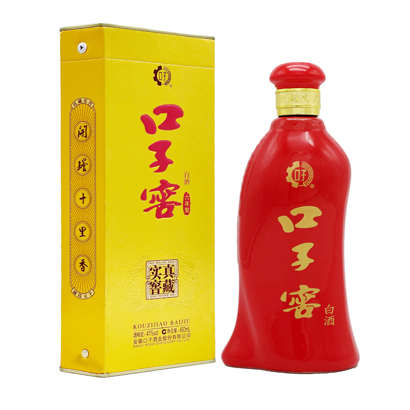 口子窖 六年型 41%vol 兼香型白酒 450ml 单瓶装 119.2元