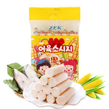 ZEK 韩国芝士玉米鳕鱼肠105gx3袋儿童宝宝零食海味零食 玉米味 90g（需首购礼