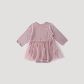 巴厘小猪 女宝宝包屁连衣裙 藕荷粉 73cm 35元 - 86线报 巴厘小猪 女宝宝包屁连衣裙 藕荷粉 73cm 35元 - 86线报