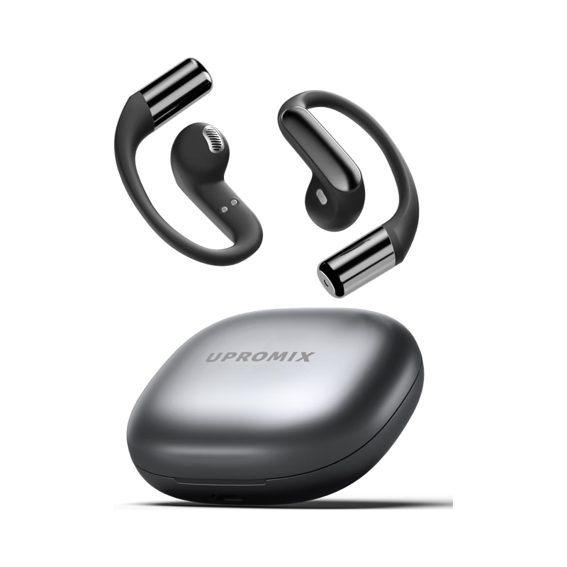 UPROMIX 2026新款丨100%好评 骨传导蓝牙耳机 挂耳式超长续航运动耳机 皓月银 11