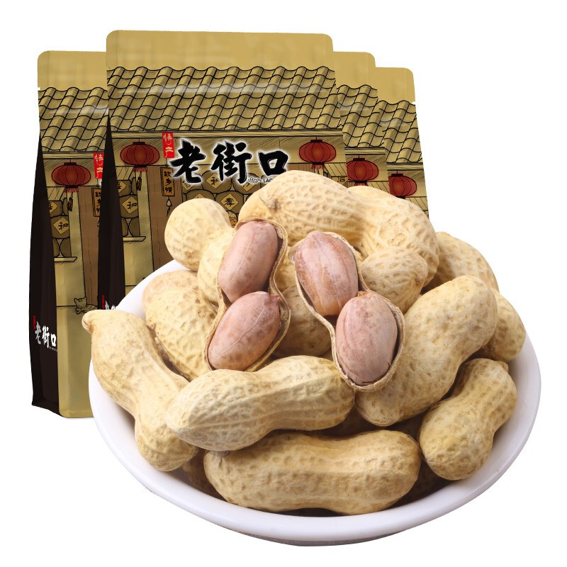 老街口 花生 奶香味 420g 6.8元（需买5件，需用券）