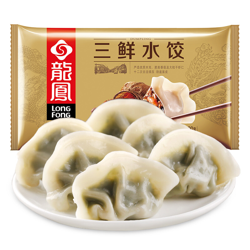 龍鳯 三鲜水饺 690g 13.25元（需买3件，需用券）