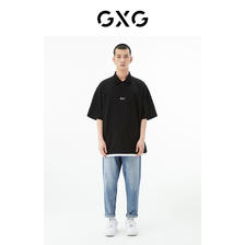 GXG 奥莱 男夏季商场同款水洗抽绳牛仔长裤#GC105001E 95.6元