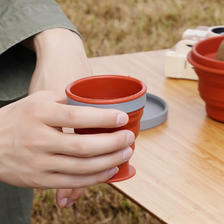 m square 旅行美学 折叠杯便携旅行硅胶杯碗食品级泡面碗露营户外野餐宝宝碗