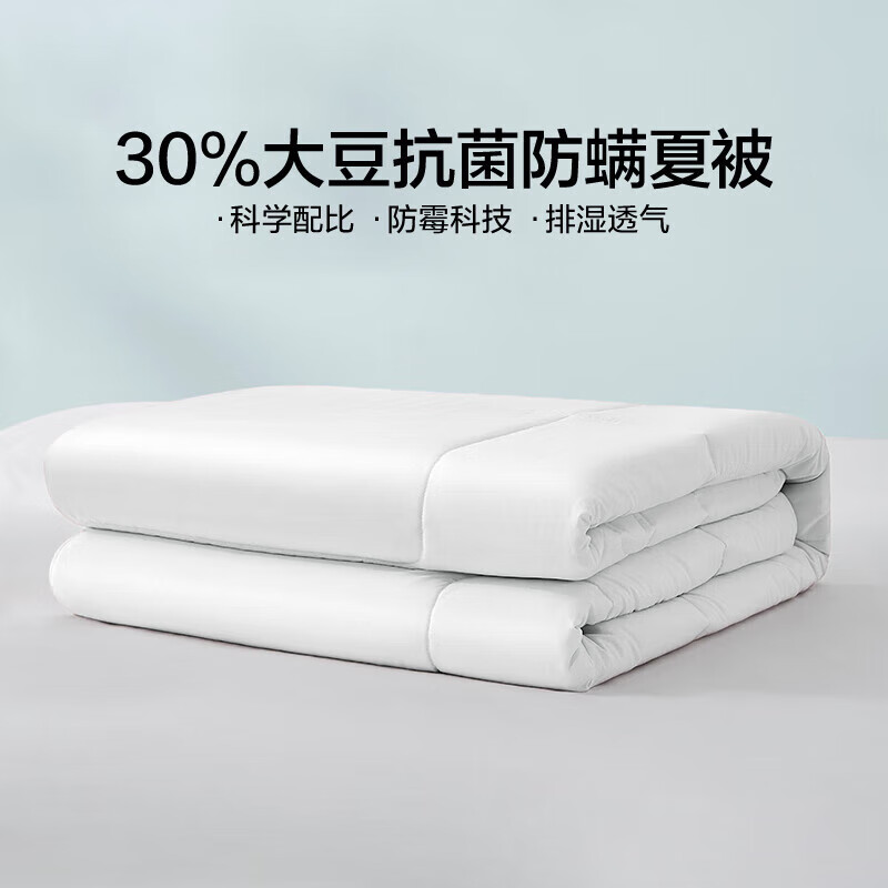 LOVO 罗莱生活 30%大豆抗菌夏凉被 150*215cm 59元