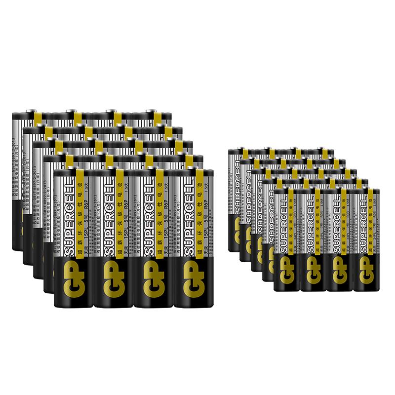 超霸 15PL-BJ4 5号碳性电池 1.5V 8粒+GP24PL-BJ2 7号碳性电池 1.5V 8粒 16粒装 5.9元