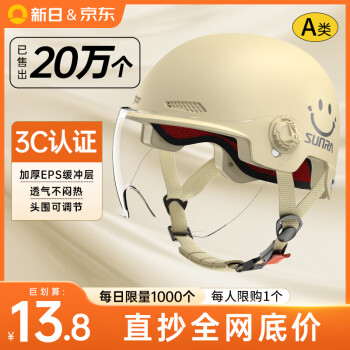 新日 SUNRA 新日 3C认证新国标电动车头盔A类 ￥13.8