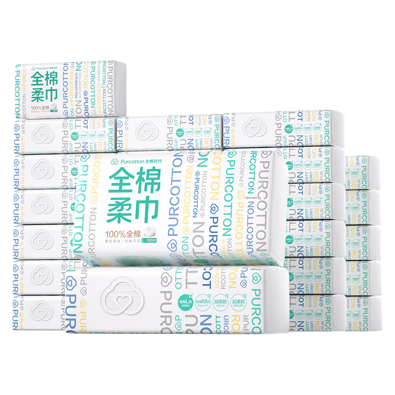 移动端、京东百亿补贴：全棉时代 洗脸巾 100抽36包（20*20cm） 352.92元（需用