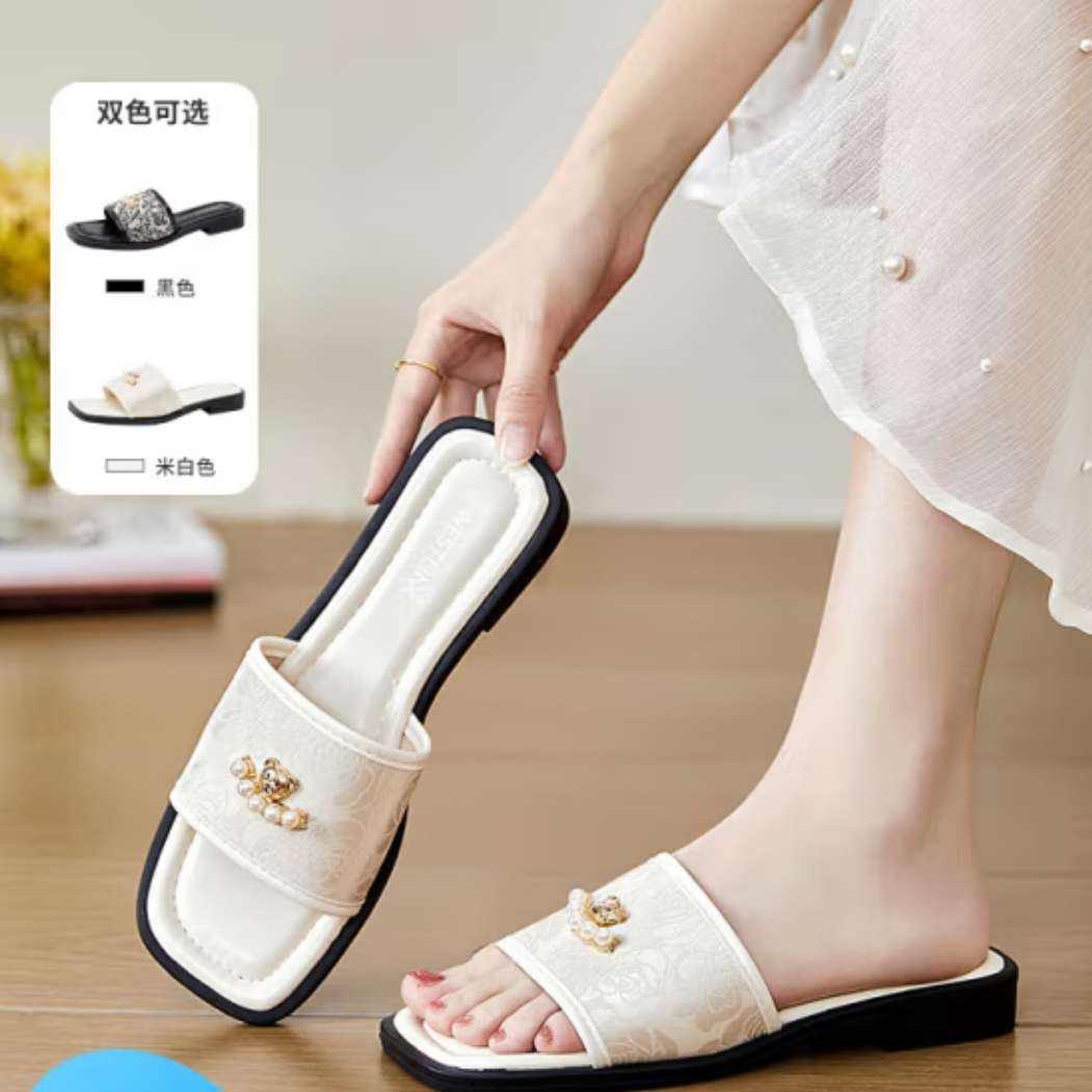 京东会员：西遇 新中式凉拖国风女鞋（预售7.12） 42.25元包邮