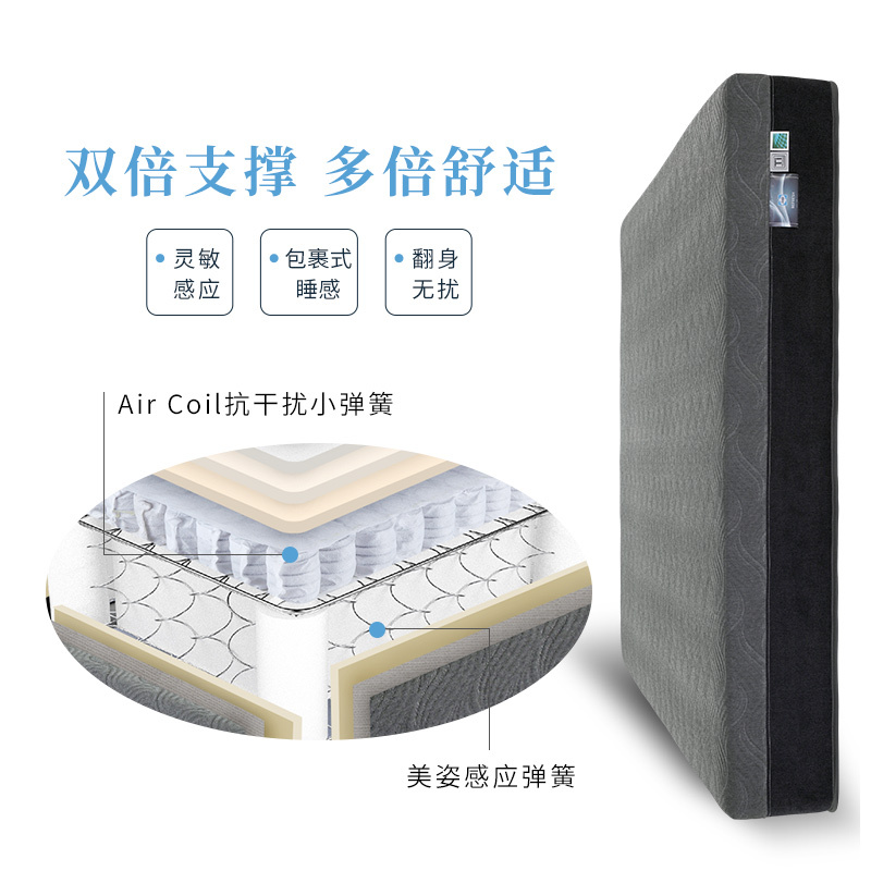 Sealy 丝涟 Refresh舒享云端 双层弹簧感应床垫 1.5/1.8m 6888元(图2) Sealy 丝涟 Refresh舒享云端 双层弹簧感应床垫 1.5/1.8m 6888元(图2)