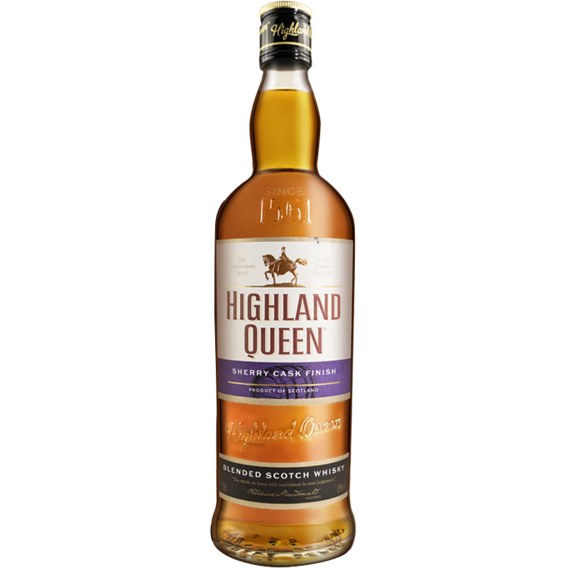 HIGHLAND QUEEN 高地女王 调和威士忌 雪莉桶 40%vol 700ml 礼盒装 54.58元（需买2件