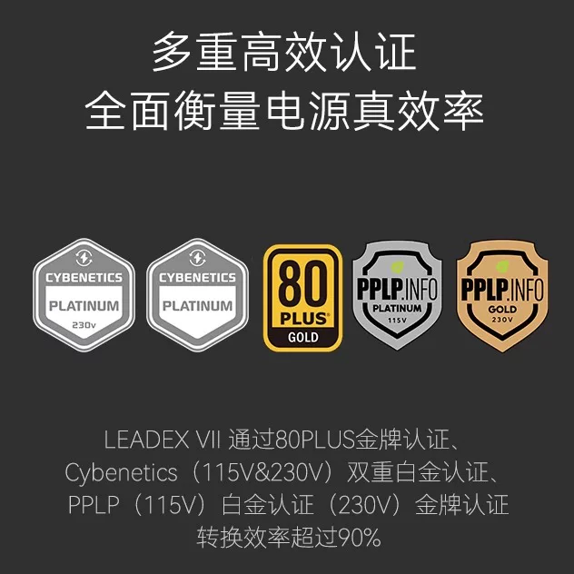 振华 LEADEX G 1000金牌 全模组ATX电源 1000W 459元 - 线报酷