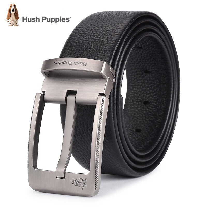 移动端、京东百亿补贴：暇步士 皮带男士针扣真皮时尚头层牛皮腰带礼盒休