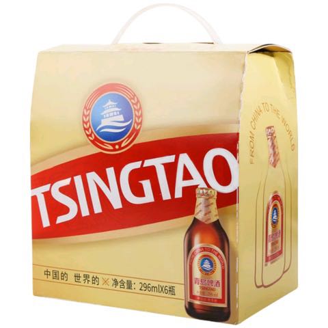 88VIP：TSINGTAO 青岛啤酒 高端小棕金质 296ml*6瓶提盒 19.9元