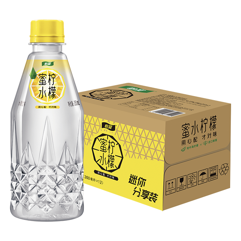 限12号：Cestbon 怡宝 蜜水柠檬 350ml*12瓶 整箱装 24.42元/件 包邮（需买2件，多