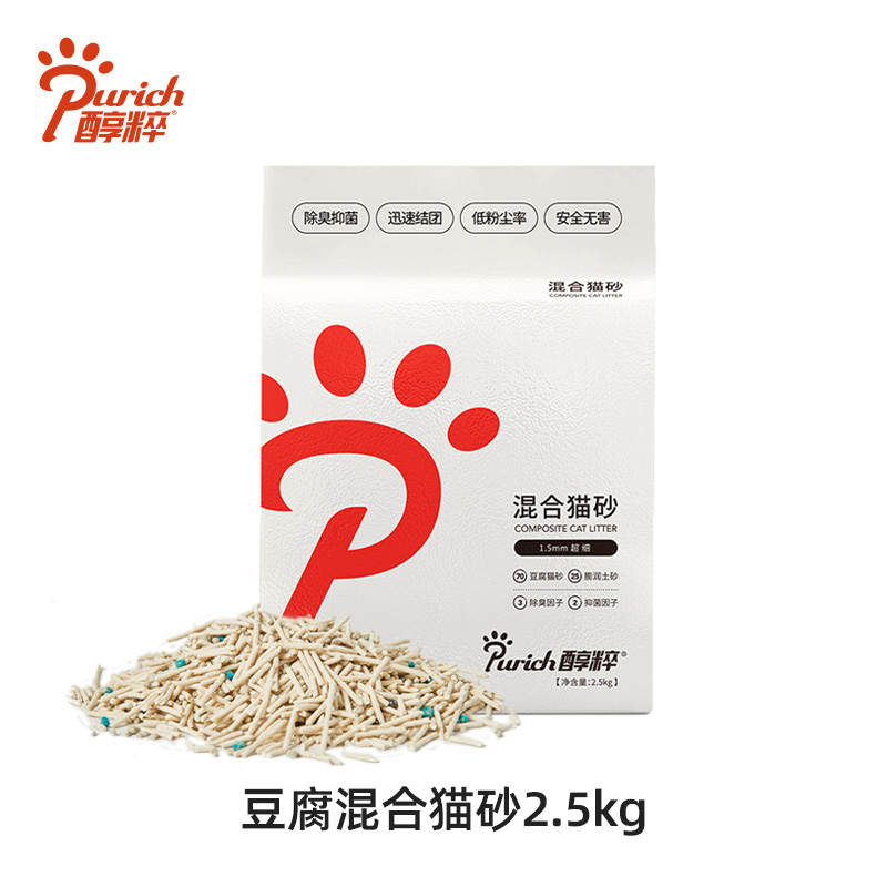 PURICH 醇粹 URICH 醇粹 豆腐混合猫砂 2.5kg 20.9元