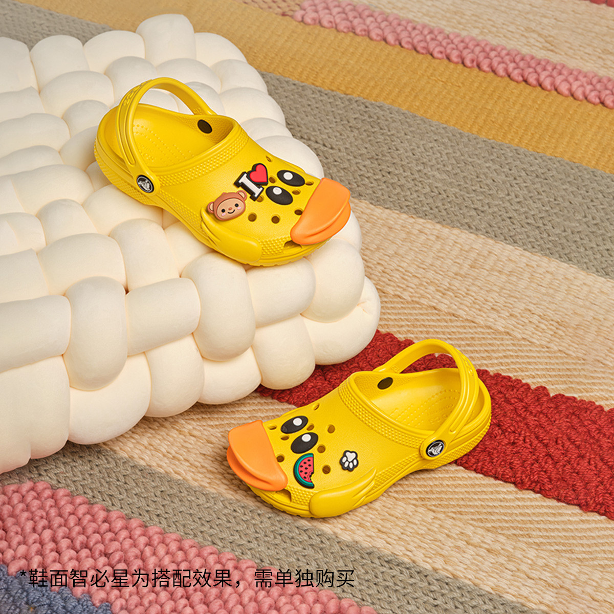 crocs 小黄鸭 中大童洞洞鞋 ￥176