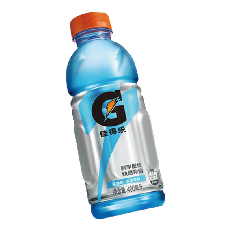 佳得乐 百事可乐佳得乐 GATORADE 补充电解质 运动饮料蓝莓味400ml*15瓶 整箱装 