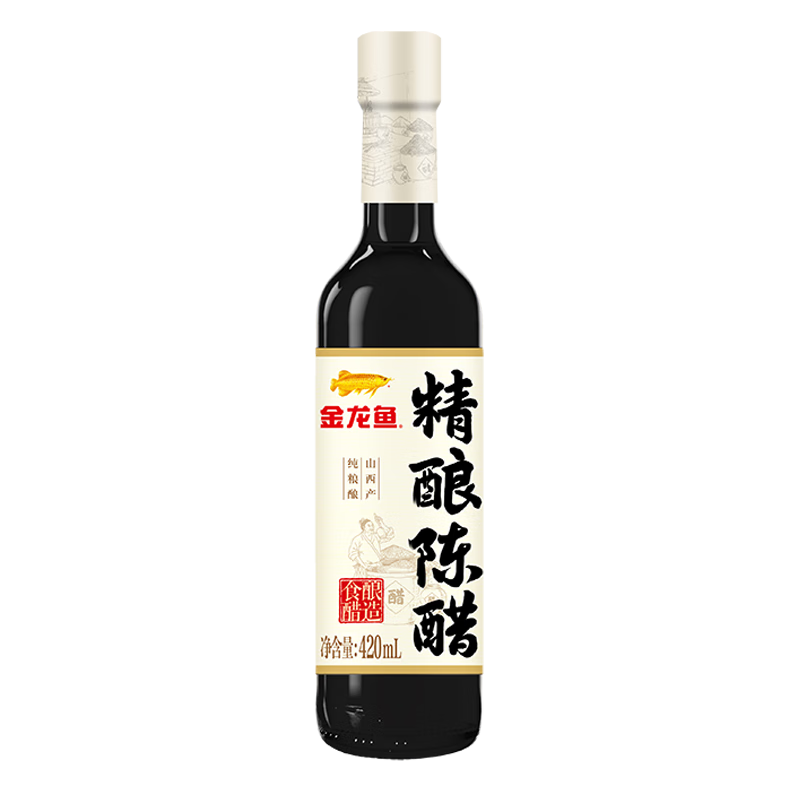 金龙鱼 纯粮酿造 精酿陈醋 420ml*6件 15.22元（需领券，合2.54元/件）