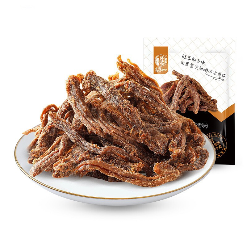 华味亨 猪肉条 五香味 50g 7.9元