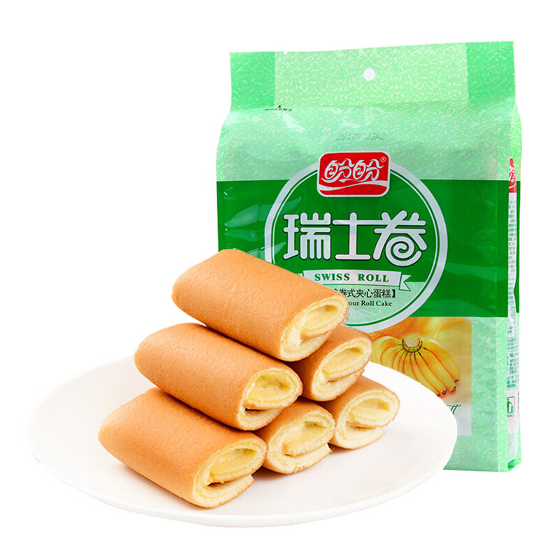 盼盼 瑞士卷 香蕉味 240g（12枚） 5.37元