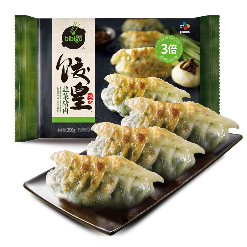 bibigo 必品阁 饺皇 韭菜猪肉味 390g 15.68元（需买5件，需用券）