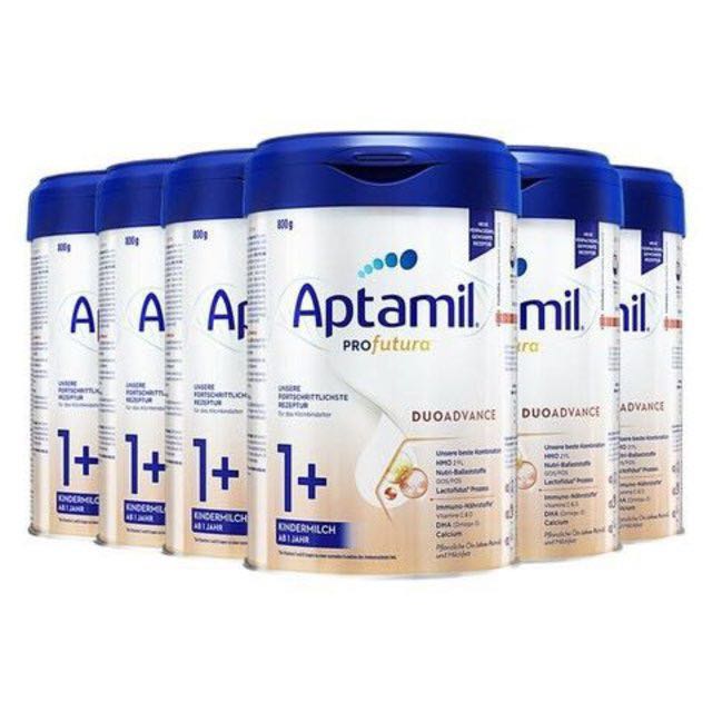 88VIP：Aptamil 爱他美 白金德文版 双重HMO奶粉 1+段 800g*6罐 1012.36元（含税包邮
