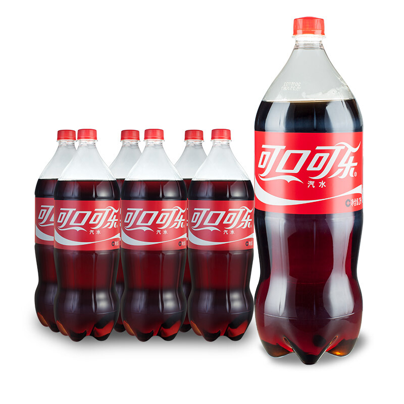 可口可乐 Coca-Cola 汽水碳酸饮料 2L*6瓶 25.88元