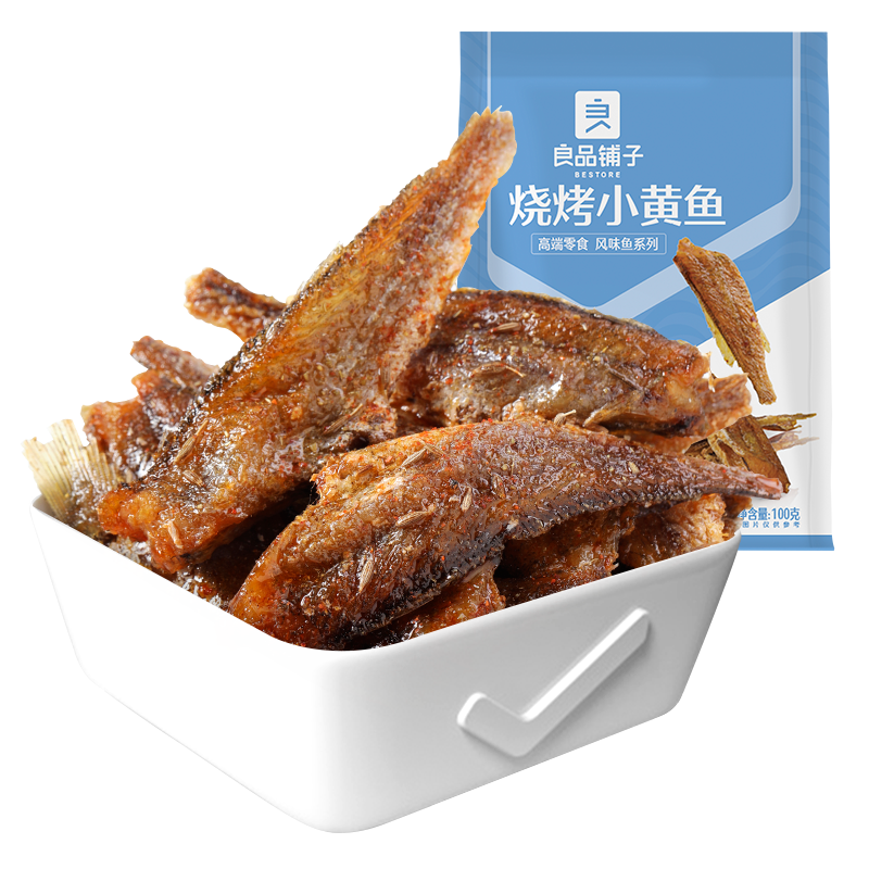 BESTORE 良品铺子 烧烤小黄鱼 100g ￥11.31