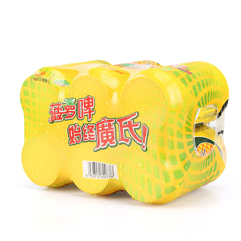 Guang’s 广氏 正宗菠萝啤含酒精果味啤酒低度果酒 330ml*6罐 15.9元