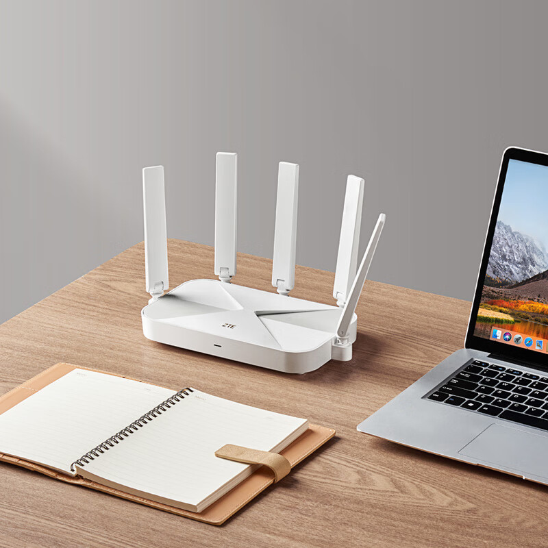 有券的上：中兴 AX3000 巡天版 双频3000M 家用千兆Mesh无线路由器 Wi-Fi 6 单个装