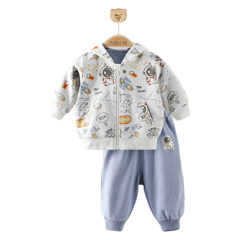 巴厘小猪 儿童卫衣套装洋气婴儿两件套春秋季分体男女童休闲装炸街宝宝衣