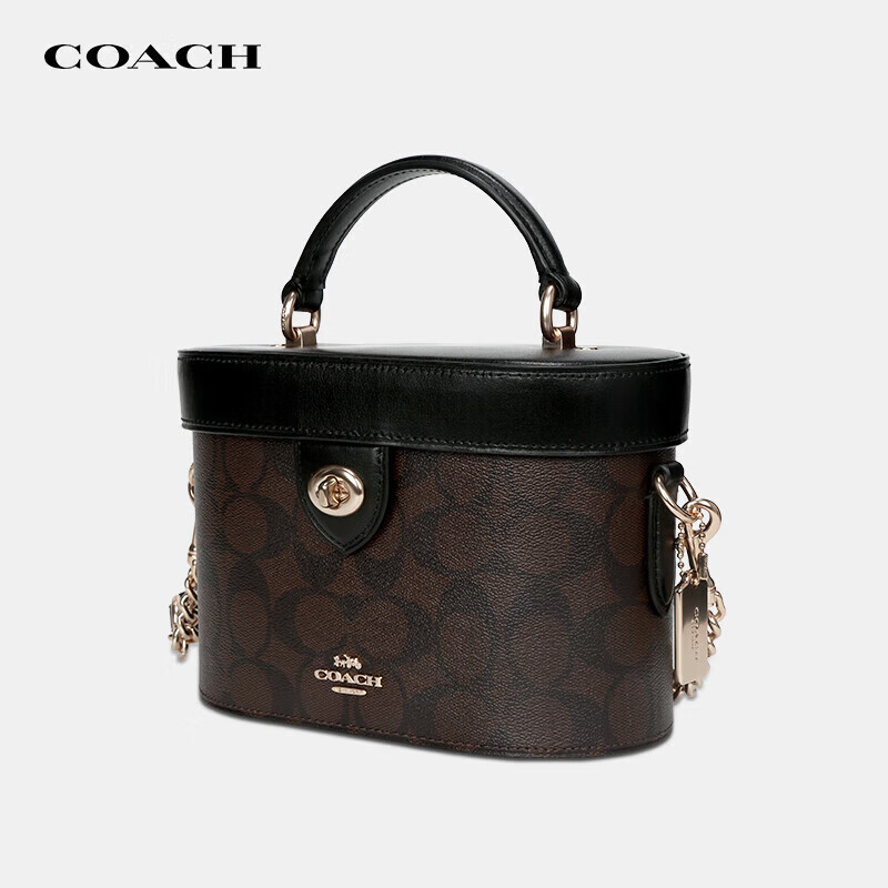 PLUS会员：COACH 蔻驰 Kay 女式经典盒子包 F78277 深棕色 1063.55元包邮（需用券）