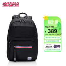 美旅 箱包时尚电脑包男女双肩包大容量旅行背包QN6黑色 297.52元（需用券）