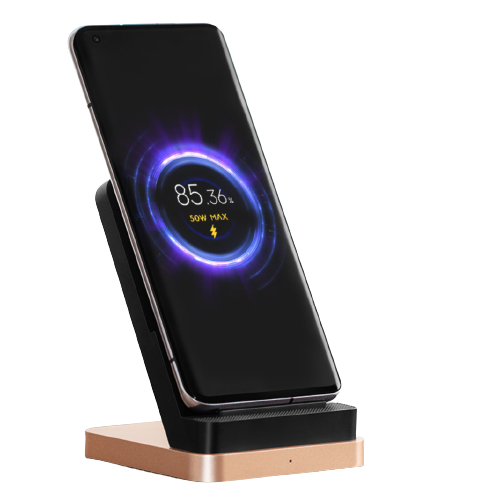 Xiaomi 小米 立式风冷无线充50W无线充电散热器小米10/11手机充电器红米K60通用华为苹果 单底座拆机简装 109元