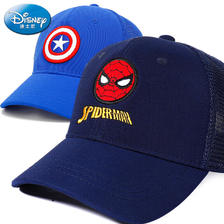 Disney 迪士尼 蜘蛛侠儿童帽子夏季遮阳帽防晒男童薄款鸭舌帽宝宝棒球太阳