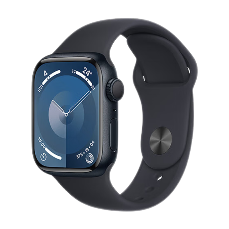 PLUS会员：Apple 苹果 Watch Series 9 智能手表GPS款41毫米午夜色 S/M MR8W3CH/A 2484.01