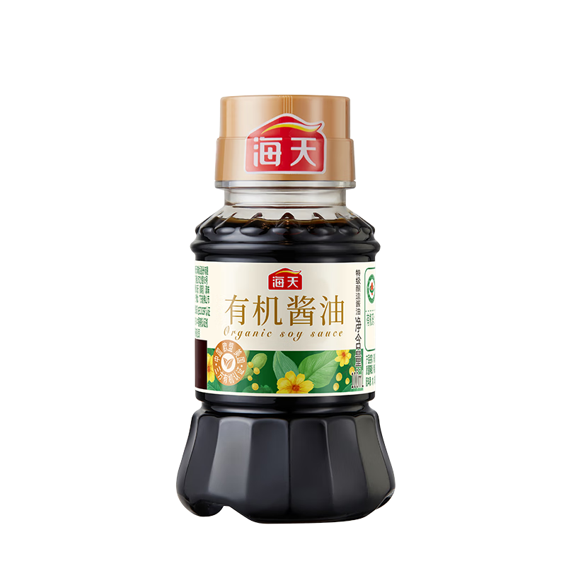 海天 有机生抽100ml有机0添加特级酱油有机系列 一瓶一码配料干净 1.9元 试用